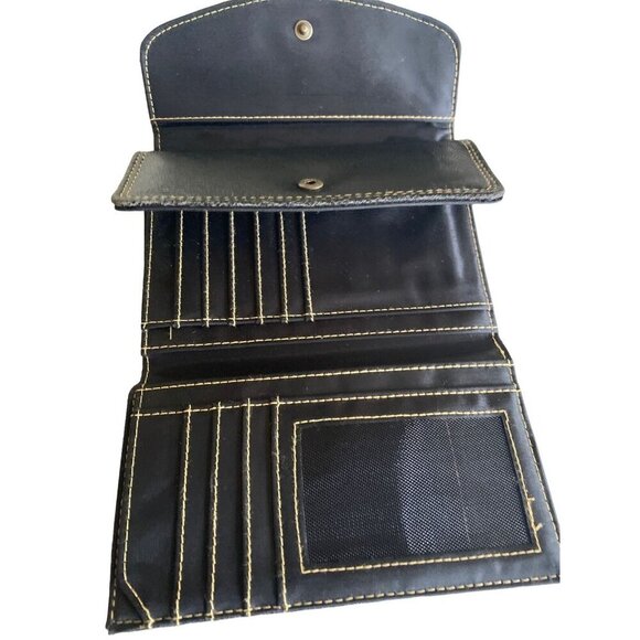 Daniel Ray Black Folded Wallet Snap Closure - Picture 5 of 8